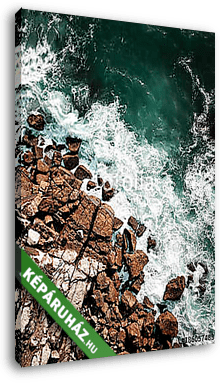 Drone tengerpart  - vászonkép 3D látványterv