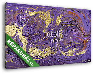 Marble abstract acrylic background. Violet marbling artwork texture. Marbled ripple pattern. - vászonkép 3D látványterv