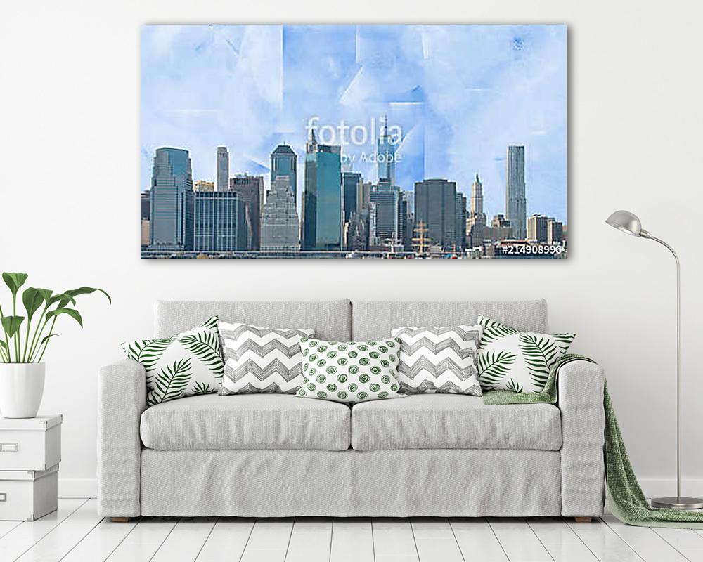Manhattan (keretezett kép) - vászonkép, falikép otthonra és irodába