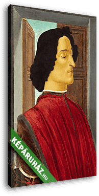 Giuliano Medici portréja - vászonkép 3D látványterv