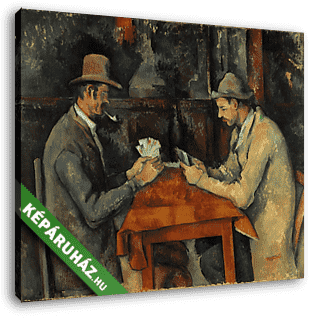 Kártyázók (2 férfi) (1892–1895) - vászonkép 3D látványterv
