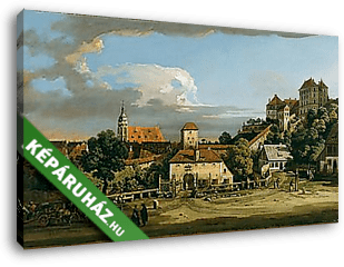 Pirna, az Obertor délről nézve - vászonkép 3D látványterv