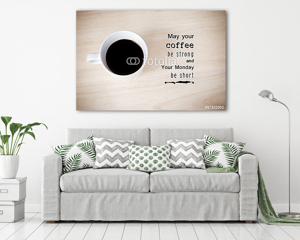 Inspiráló ajánlat a kávéscsésze hátterén - vászonkép, falikép vásárlás Inspiráló ajánlat a kávéscsésze hátterén (vászonkép) - vászonkép, falikép otthonra és irodába