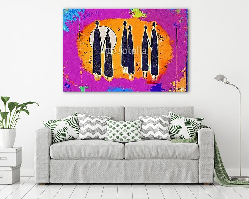 Afrika retro vintage stílusban (fotótapéta) - vászonkép, falikép otthonra és irodába