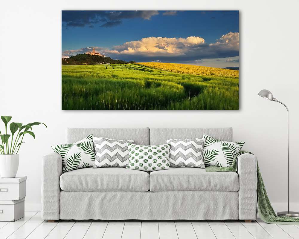 Pannonhalmi táj - vászonkép, falikép vásárlás Pannonhalmi táj (fotótapéta) - vászonkép, falikép otthonra és irodába