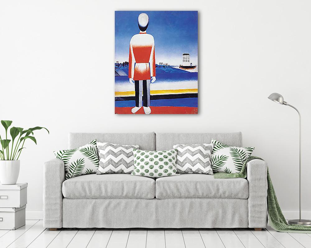 Férfi és tájkép (poszter) - vászonkép, falikép otthonra és irodába