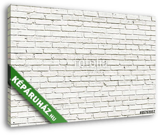 White brick wall background - vászonkép 3D látványterv