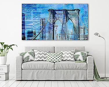 NY Brooklyn Bridge (vászonkép) - vászonkép, falikép otthonra és irodába