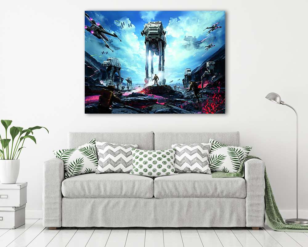 Star Wars: Battlefront I. videojáték téma (vászonkép) - vászonkép, falikép otthonra és irodába