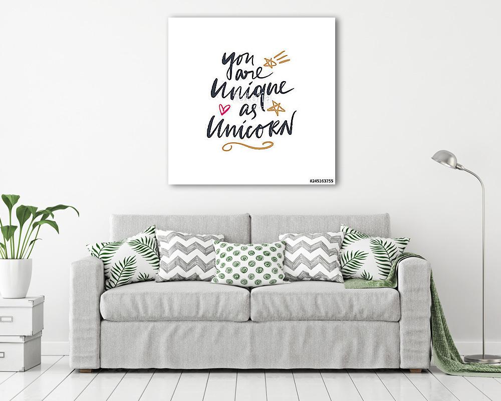 Egyedi vagy mint egy unikornis - pink háttér - vászonkép, falikép vásárlás Egyedi vagy mint egy unikornis - pink háttér (vászonkép) - vászonkép, falikép otthonra és irodába