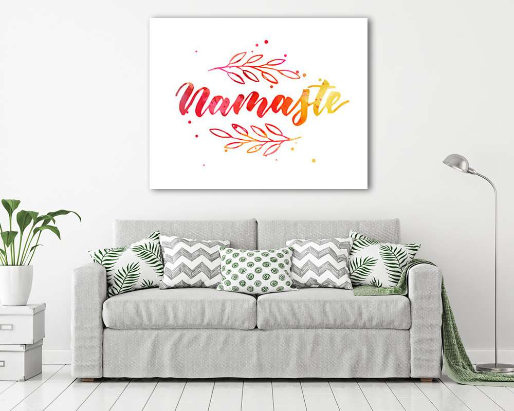 Namaste felirat grafika - vászonkép, falikép vásárlás Namaste felirat grafika (vászonkép) - vászonkép, falikép otthonra és irodába