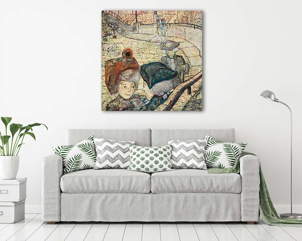 Vasárnap délután Comóban - vászonkép, falikép vásárlás Vasárnap délután Comóban (keretezett kép) - vászonkép, falikép otthonra és irodába