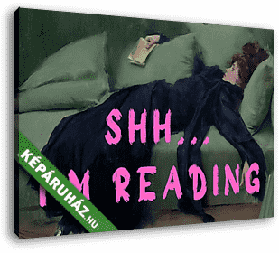 Shh...I'm reading (Barokk & Graffiti) - vászonkép 3D látványterv