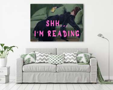 Shh...I'm reading (Barokk & Graffiti) (vászonkép) - vászonkép, falikép otthonra és irodába