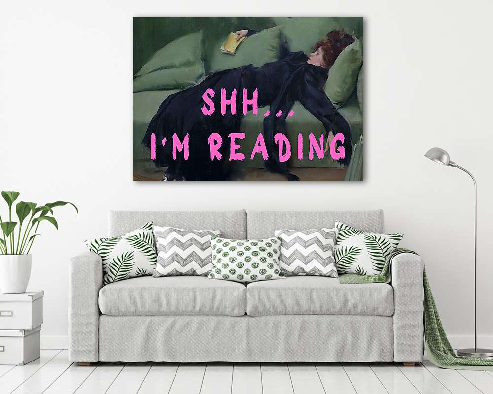 Shh...I'm reading (Barokk & Graffiti) (keretezett kép)