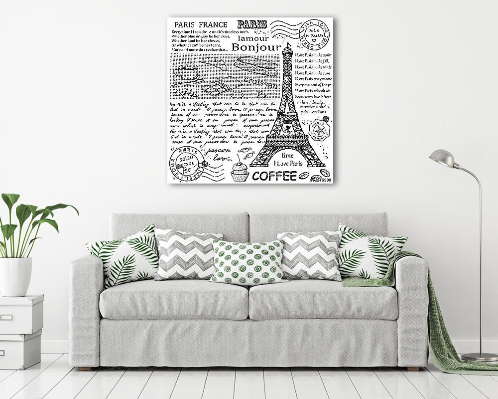 Párizs Eiffel-torony - vászonkép, falikép vásárlás Párizs Eiffel-torony (fotótapéta) - vászonkép, falikép otthonra és irodába