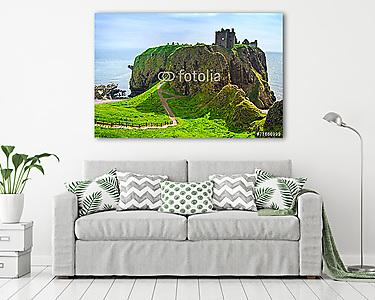 Dunnottar skót középkori erőd vagy kastély. Highlands of Sco (vászonkép) - vászonkép, falikép otthonra és irodába