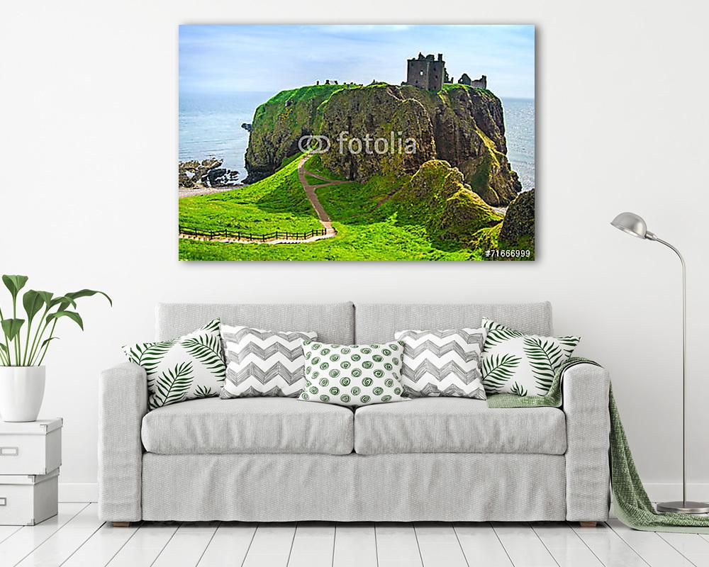Dunnottar skót középkori erőd vagy kastély. Highlands of Sco (bögre) - vászonkép, falikép otthonra és irodába