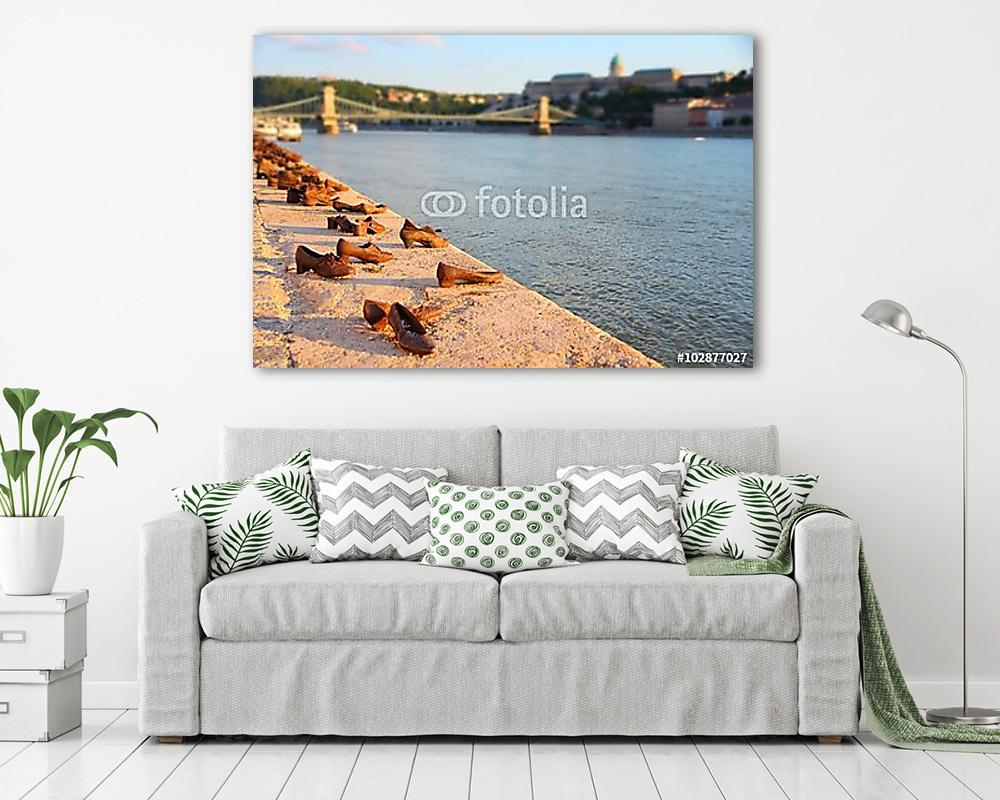 Cipők a Duna-parton (Budapest) (fotótapéta) - vászonkép, falikép otthonra és irodába