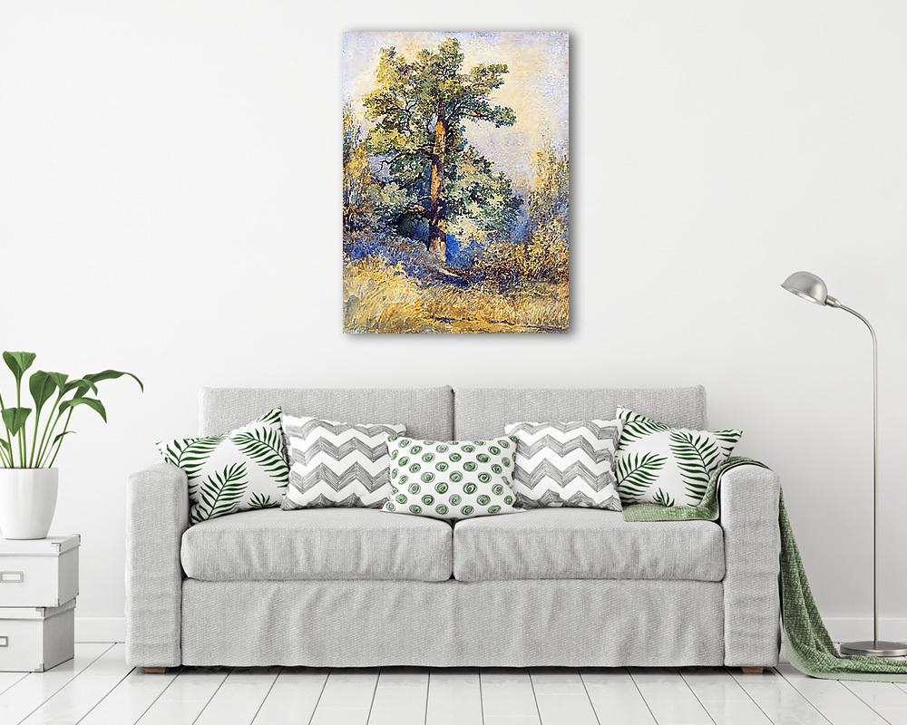 Egy fa vázlata (színverzió 1.) - vászonkép, falikép vásárlás Egy fa vázlata (színverzió 1.) (keretezett kép) - vászonkép, falikép otthonra és irodába