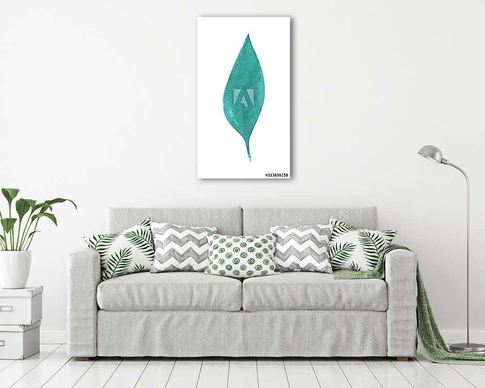 Zöld levél 1- sorozat - vászonkép, falikép vásárlás Zöld levél 1- sorozat (keretezett kép) - vászonkép, falikép otthonra és irodába