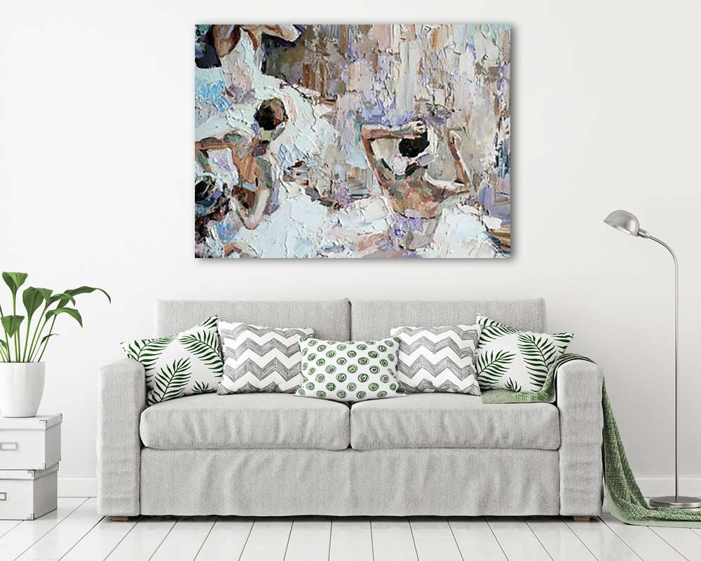 Beöltözés (bögre) - vászonkép, falikép otthonra és irodába