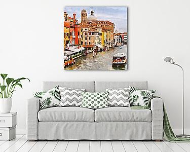 Velence, Grand Canal (vászonkép) - vászonkép, falikép otthonra és irodába