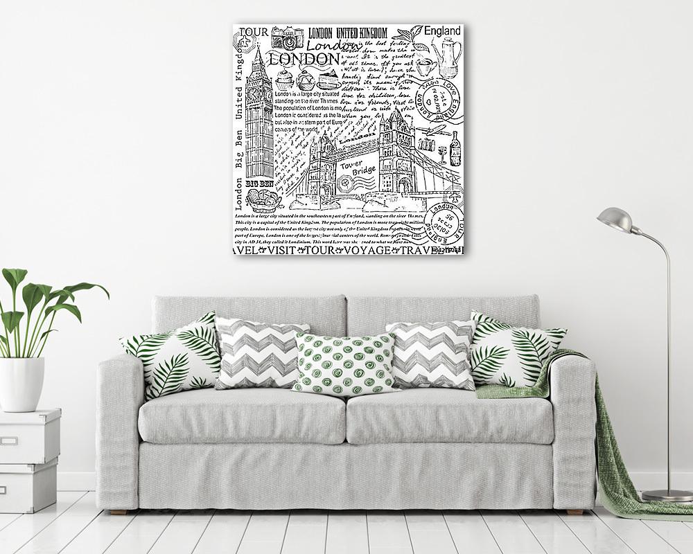 london (poszter) - vászonkép, falikép otthonra és irodába