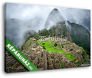 Machu Picchu Peruban. UNESCO Világörökség része - vászonkép 3D látványterv