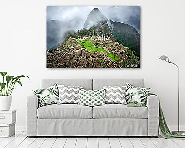 Machu Picchu Peruban. UNESCO Világörökség része (vászonkép) - vászonkép, falikép otthonra és irodába