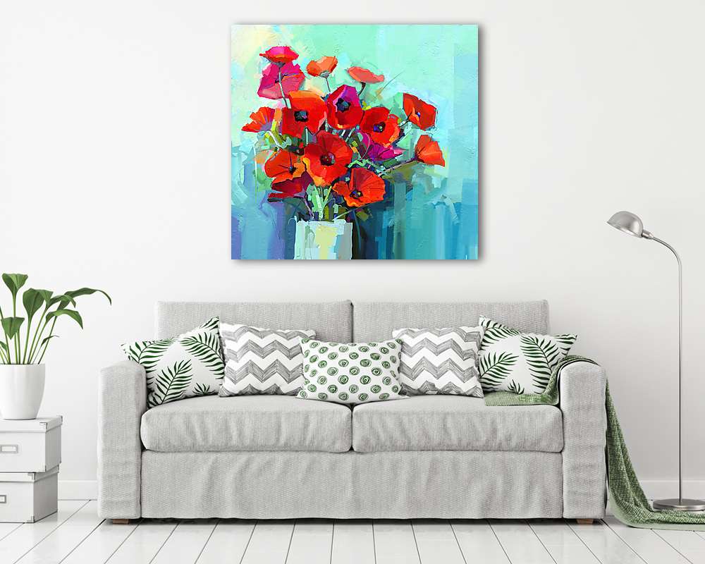 Olajfestés - vörös és rózsaszín színű virágcsendélet. Színes - vászonkép, falikép vásárlás Olajfestés - vörös és rózsaszín színű virágcsendélet. Színes (bögre) - vászonkép, falikép otthonra és irodába