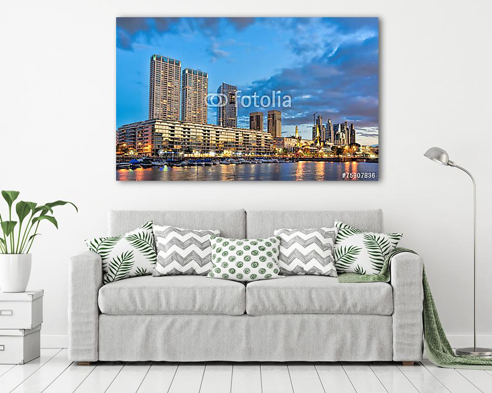 Buenos Aires városnézete, Argentína fővárosa (poszter) - vászonkép, falikép otthonra és irodába