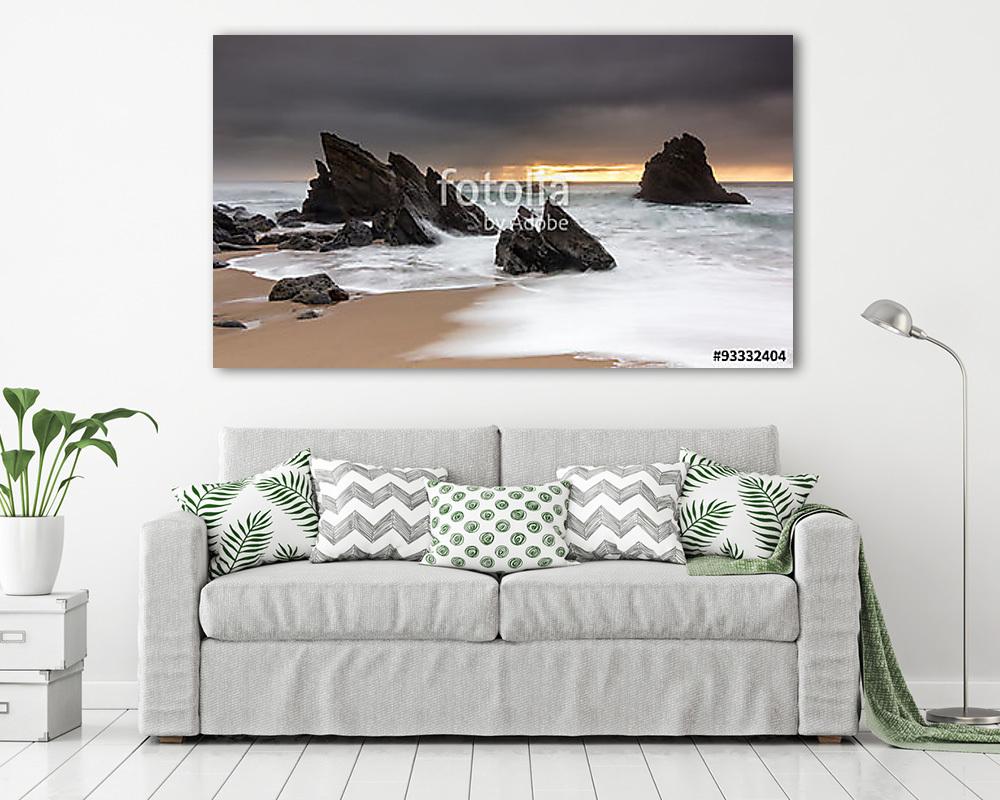 A vihar áthaladása (többrészes kép) - vászonkép, falikép otthonra és irodába