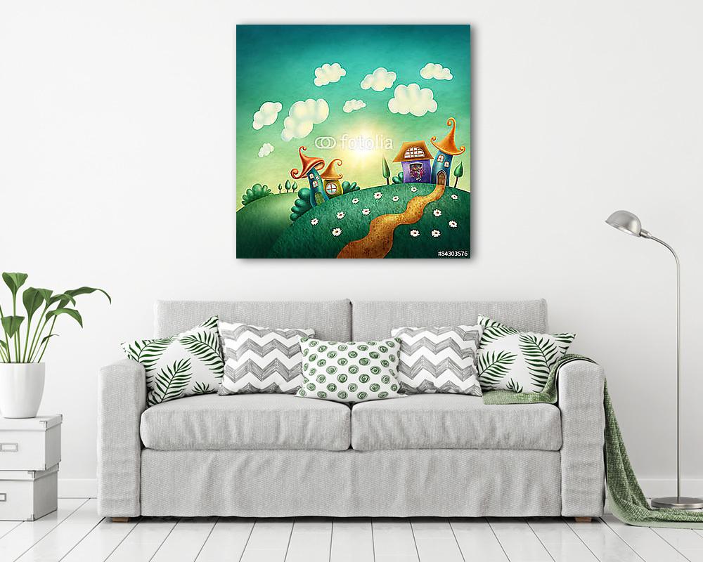 Mesefalu - vászonkép, falikép vásárlás Mesefalu (vászonkép) - vászonkép, falikép otthonra és irodába