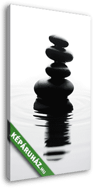 Zen - Kövek a tóban - vászonkép 3D látványterv