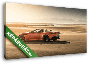 Aston Martin a sivatagban - vászonkép 3D látványterv