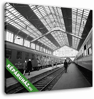 Ha elindul a vonat.... Nyugati pályaudvar (1976) - vászonkép 3D látványterv