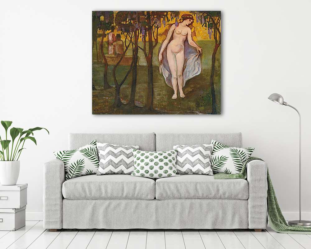 Női akt a fák között - vászonkép, falikép vásárlás Női akt a fák között (poszter) - vászonkép, falikép otthonra és irodába