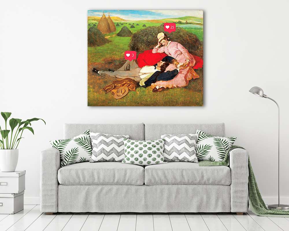 Lájkok - Szerelmespár c. festmény alapján (Barokk & Graffiti) (vászonkép) - vászonkép, falikép otthonra és irodába