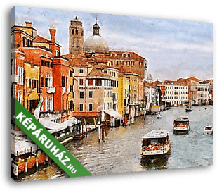 Velence, Grand Canal - vászonkép 3D látványterv