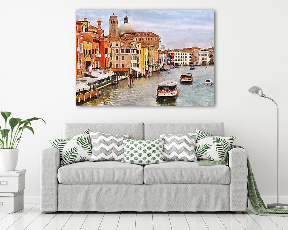Velence, Grand Canal - vászonkép, falikép vásárlás Velence, Grand Canal (vászonkép) - vászonkép, falikép otthonra és irodába
