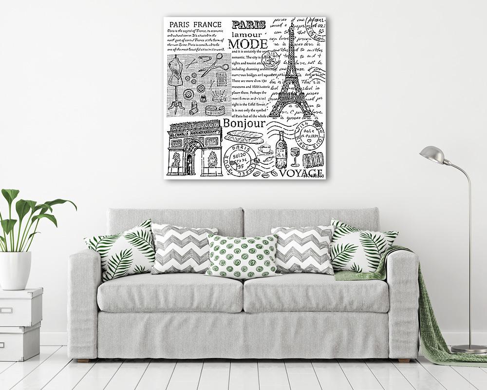 Párizs Eiffel-torony - vászonkép, falikép vásárlás Párizs Eiffel-torony (fotótapéta) - vászonkép, falikép otthonra és irodába