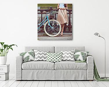 Vintage bicikli részlet (vászonkép) - vászonkép, falikép otthonra és irodába