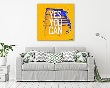 Yes You Can Sárga pape (vászonkép) - vászonkép, falikép otthonra és irodába