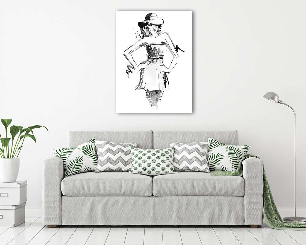 Fashioned Woman (többrészes kép) - vászonkép, falikép otthonra és irodába