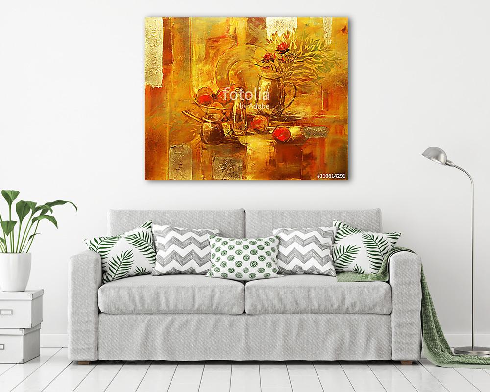 csendélet kézzel készített festmény (poszter) - vászonkép, falikép otthonra és irodába