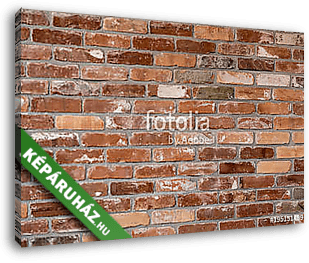 pattern of old red brick wall - vászonkép 3D látványterv