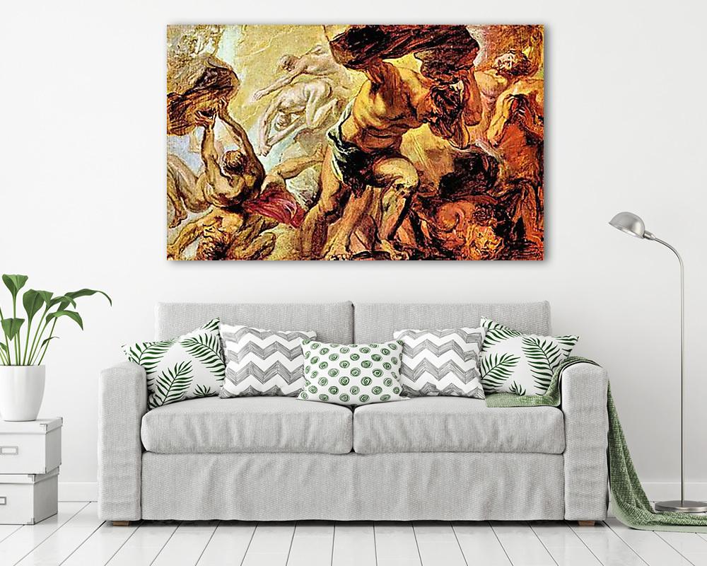 Titánok bukása (többrészes kép) - vászonkép, falikép otthonra és irodába