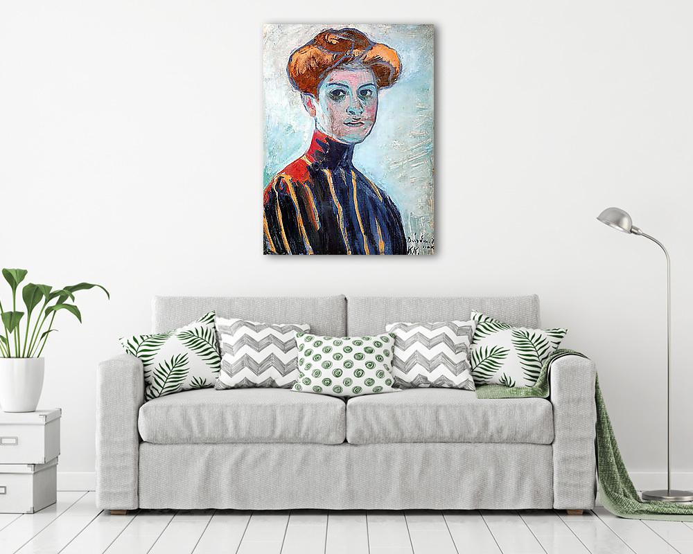 Női portré (vászonkép) - vászonkép, falikép otthonra és irodába