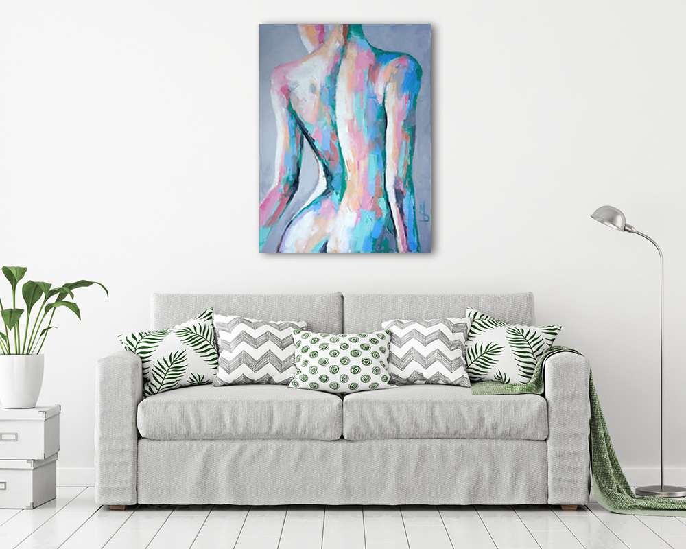 Női test pasztel színekben - vászonkép, falikép vásárlás Női test pasztel színekben (fotótapéta) - vászonkép, falikép otthonra és irodába